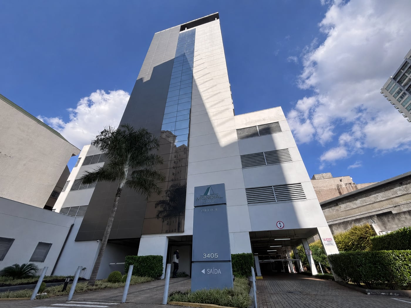 Fachada do Edifício Mondial Office, em Jundiaí/SP